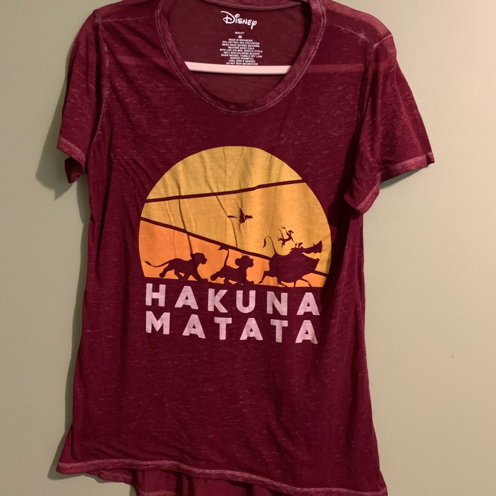 Hakuna Matata women’s T-shirt Disney burgundy